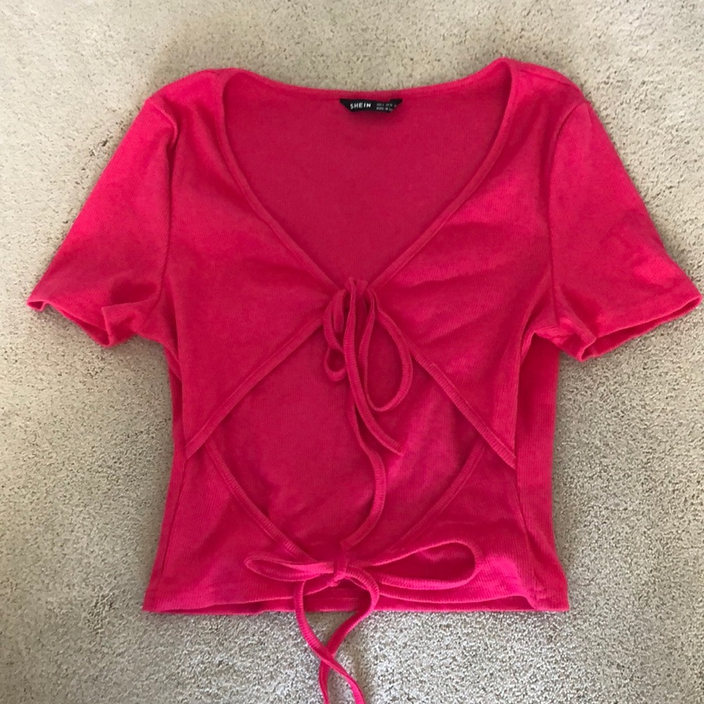 Pink crop top